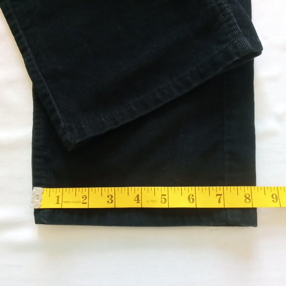 Levi's 505 Regular Fit white tab black Corduroy Pants Size 34 - Picture 6 of 9